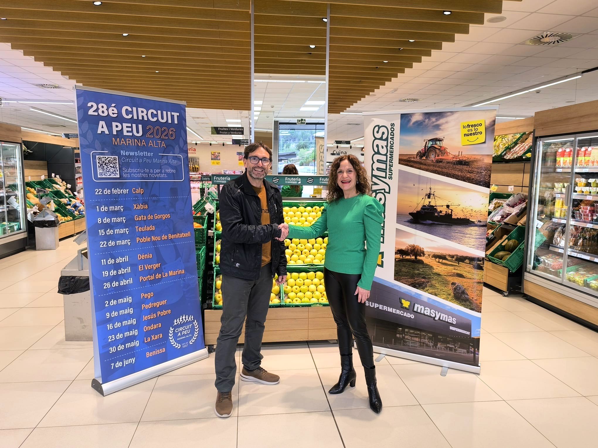 Masymas Supermercados patrocina el avituallamiento saludable al Circuit a Peu a la Marina Alta