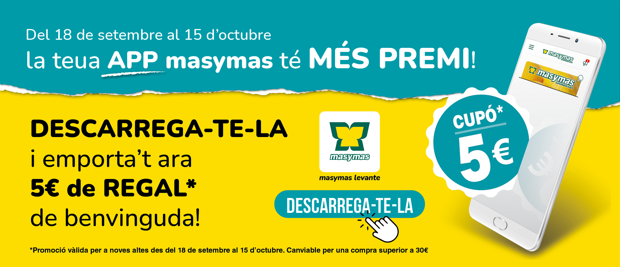 Cupon 5€ Masymas